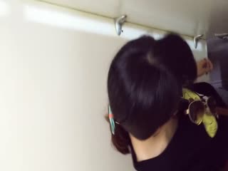 domestic expert sneaked into the women's restroom of the entertainment city cinema to peek at the white jumpsuit