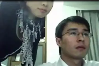 The male teacher with the eyes took his girlfriend to live cumshot. He looked gentle and didn't expect to be so lewd.