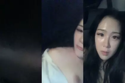 A Korean girl with a good appearance has a blowjob in the car outdoors at night. She also stuffs a vibrator in her pussy and then uses a condom to thrust and moan. It is very tempting. Don't miss it if you like it.