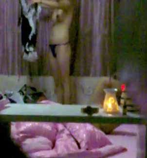 A private club in Guangzhou peeped into the sex room of a very playful client who changed into a uniform and played