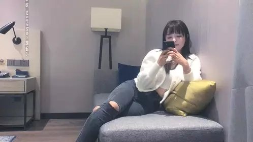 Black skirt suspenders young woman fucked, sofa blowjob flirting and riding fast thrusting