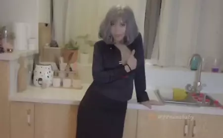 Kitchen sex, eating or eating big cock? 1