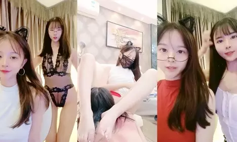 Goddess sisters [Invincible Bunny] Double female temptation, denim shorts and exquisite legs...