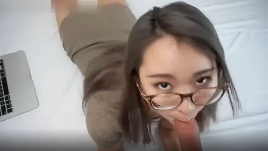 [Domestic Selfie] Chinese Face Glasses in man show