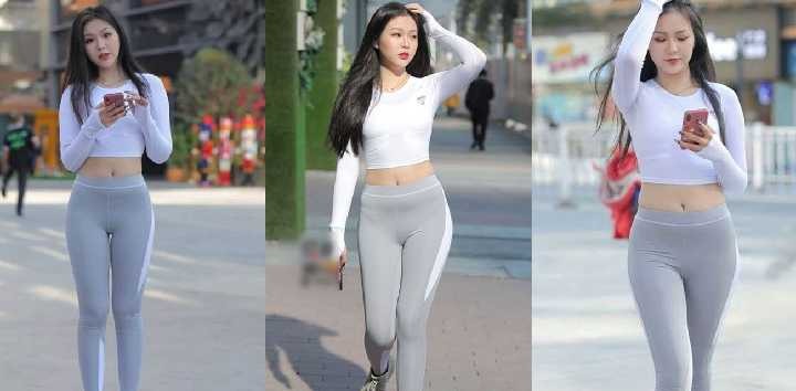 Sexy Tight Pants Yoga Girl Ass Fat Abalone Crazy Squeezing Essence