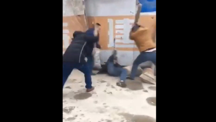 The wife of someone else was beaten by someone else..