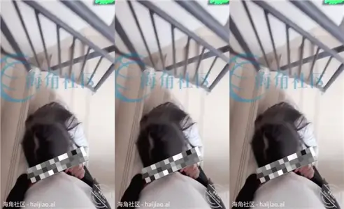 The stairwell rubs the little Sao cave of sister-in-law. Sister-in-law can't help but dry the gun.