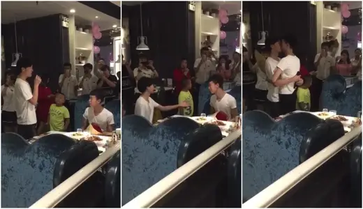 This kind of proposal scene is not common!