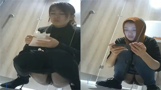 CP classic mall women's toilet panoramic candid