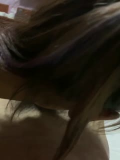 Coquettish girlfriend enjoying oral sex.