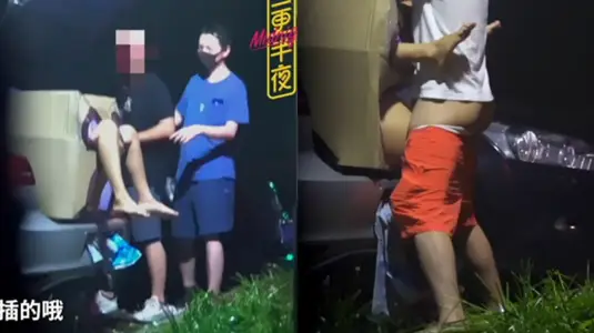 Foreign god [midnight] series: meet the husband abnormal requirements! The wife is boxed in the wild and exposed, inviting passers-by to play with it at will!