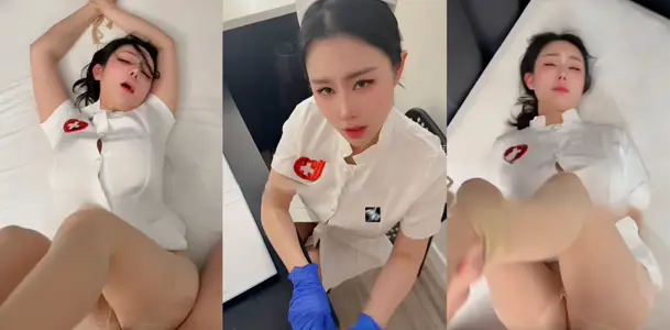 The latest plot blockbuster of the best milk net Huang [sunseeker dream Yao], sexy nurse uniform teases tender acupoint by fierce internal shooting