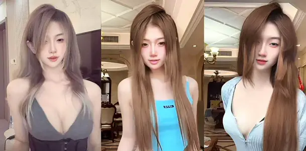 Shake voice 150000 fans [He He Zi] large-scale snapping collection, thin waist, giant breasts and buttocks incarnate as lewd stunner show face, oral sex, snapping and spattering