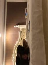 SAO Lang College Girlfriend Wearing SM Sexy Underwear Hotel Opens Room, Crazy Climax Sprays 1080P HD Full Edition